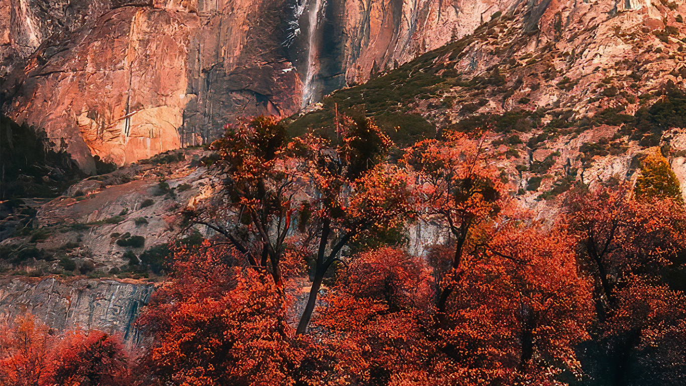 Обои национальный парк, облако, гора, вода, дневное время в разрешении 1366x768