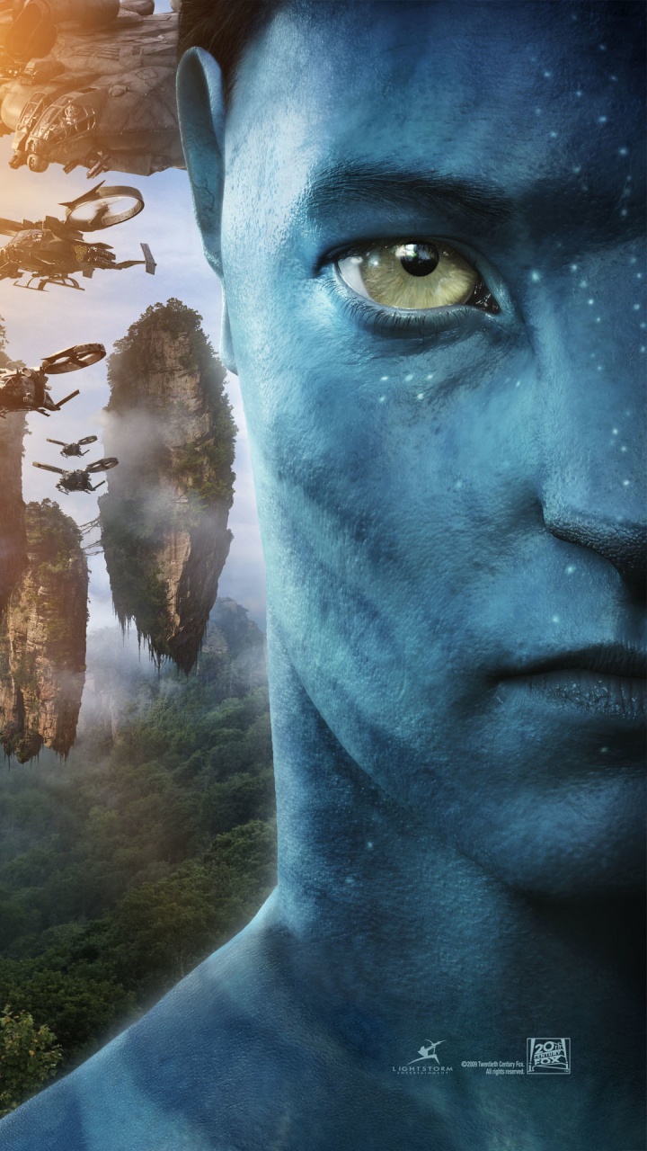 Обои Джейк Салли, лицо, человек, Джейк Вводит Свой Аватар Мир, Чистые духи леса в разрешении 720x1280