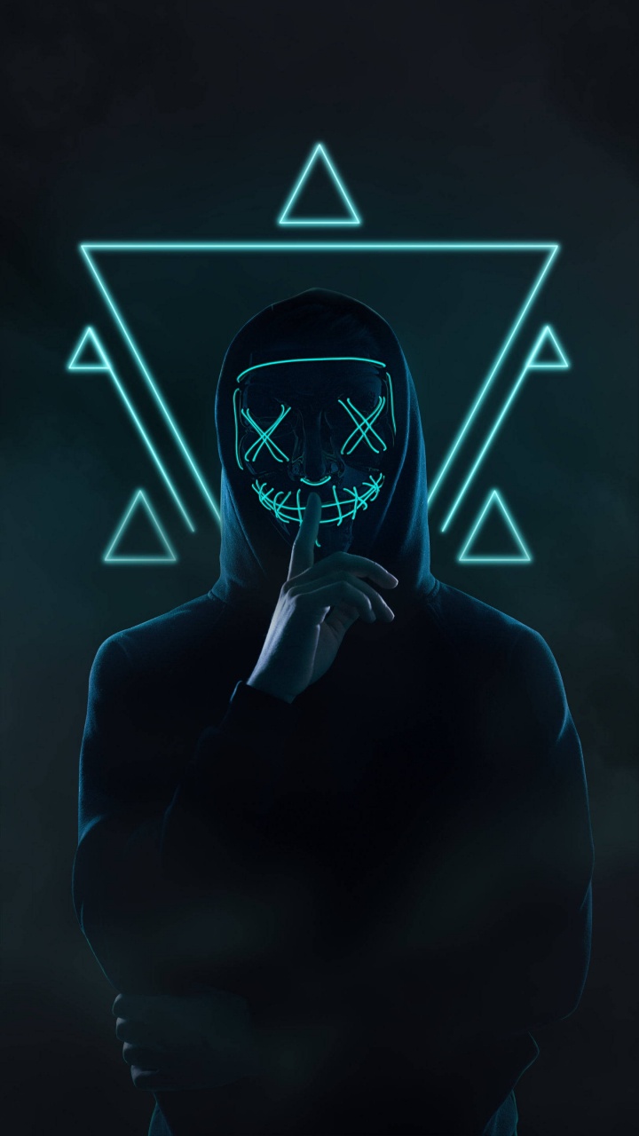 Обои неон, лазурный, рукав, арт, Аква в разрешении 720x1280