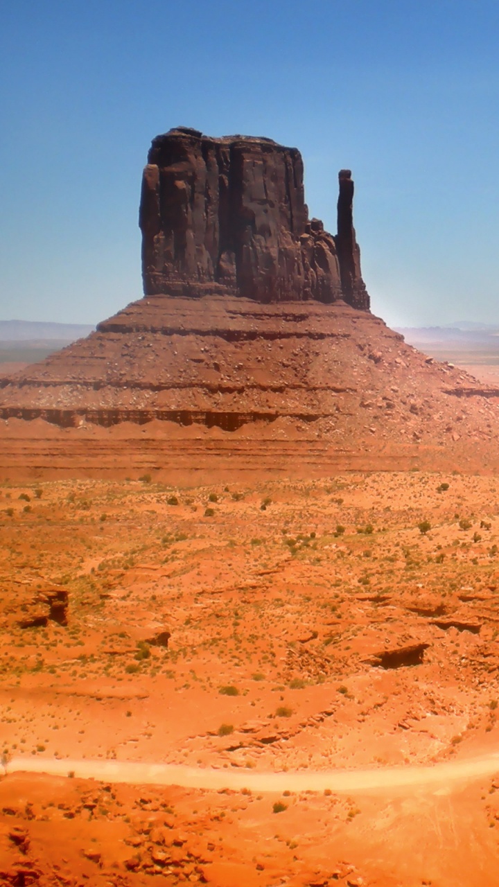 Обои долина монументов, Долина, бьютт, горный рельеф, пустыня в разрешении 720x1280