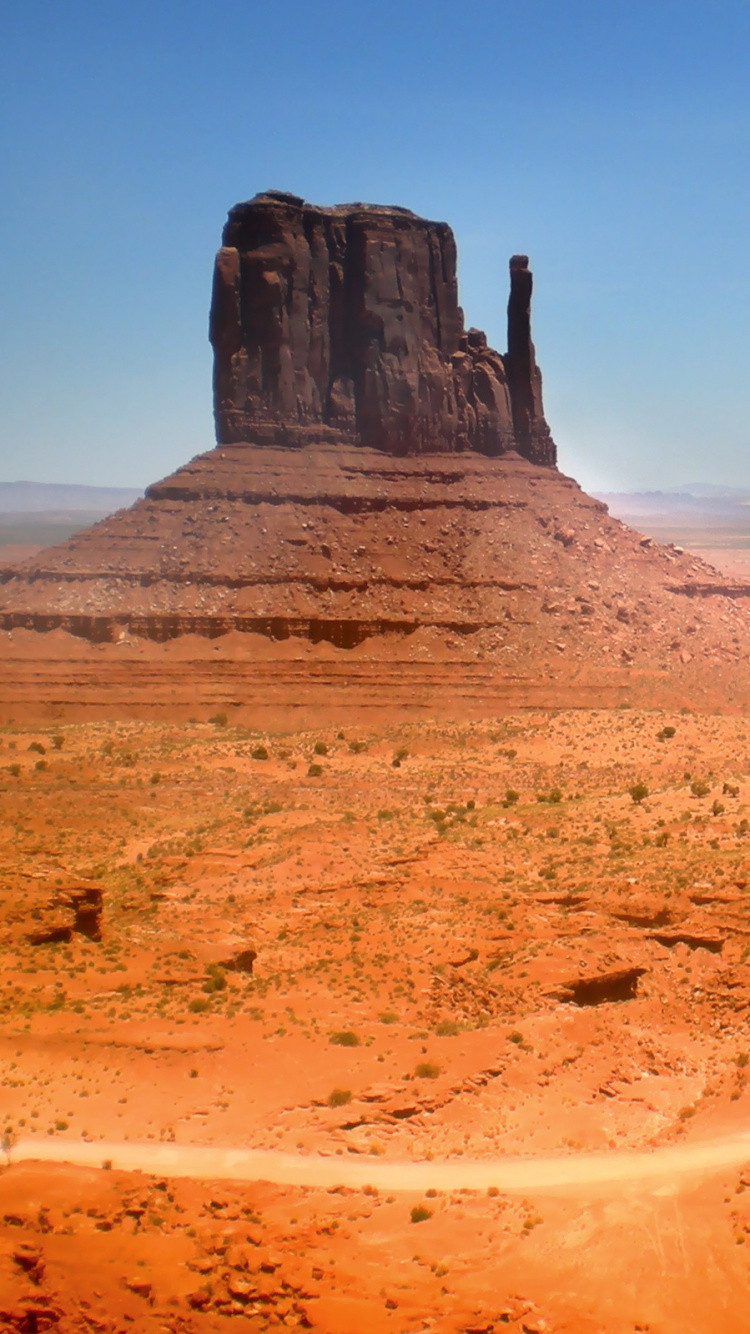 Обои долина монументов, Долина, бьютт, горный рельеф, пустыня в разрешении 750x1334