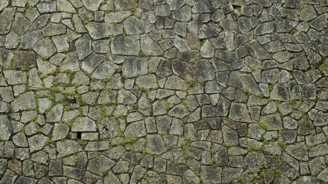 Обои каменная стена, стена, кирпич, камень, узор в разрешении 1366x768