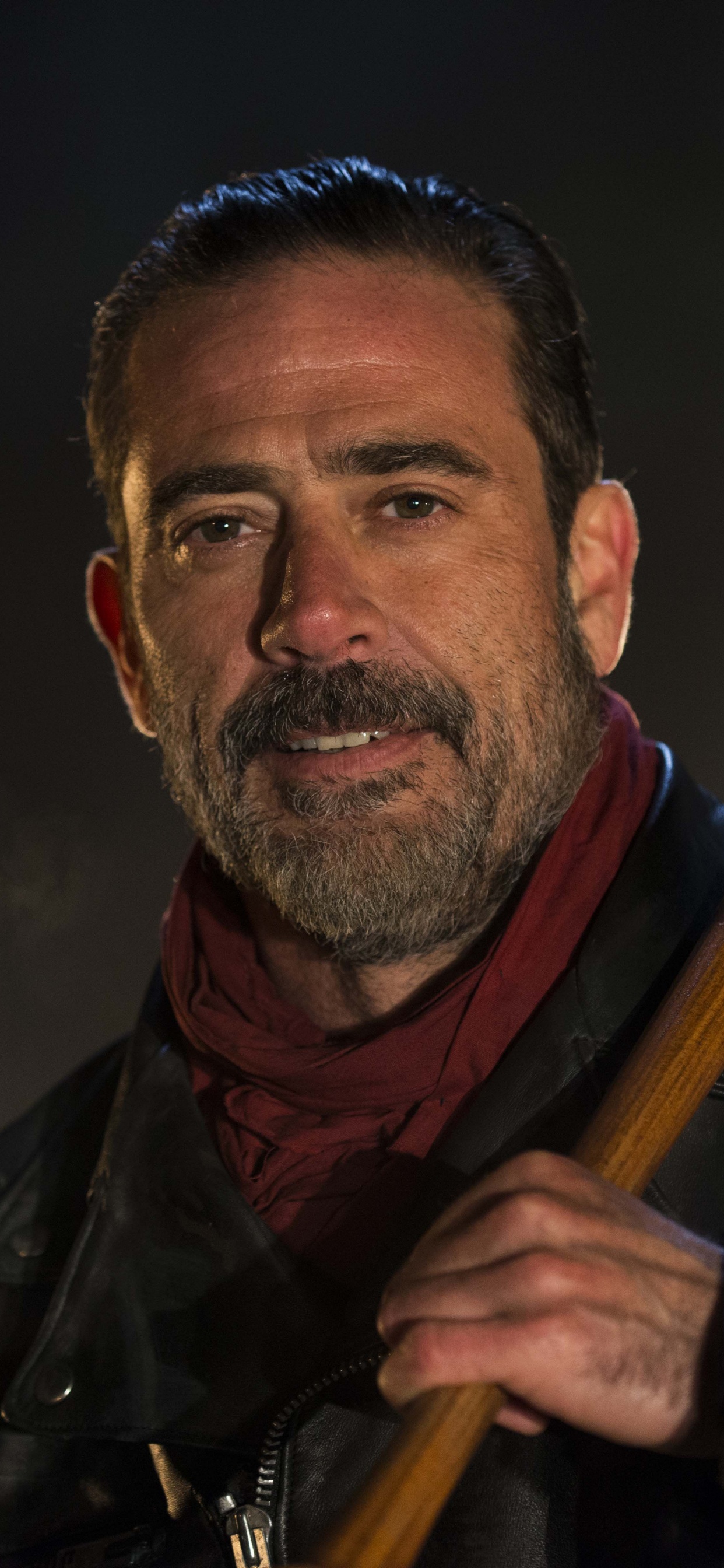 Обои Джеффри Дин Морган, Ходячие мертвецы, Ниган, Ходячие Мертвецы - 6 Сезон, музыка в разрешении 1242x2688