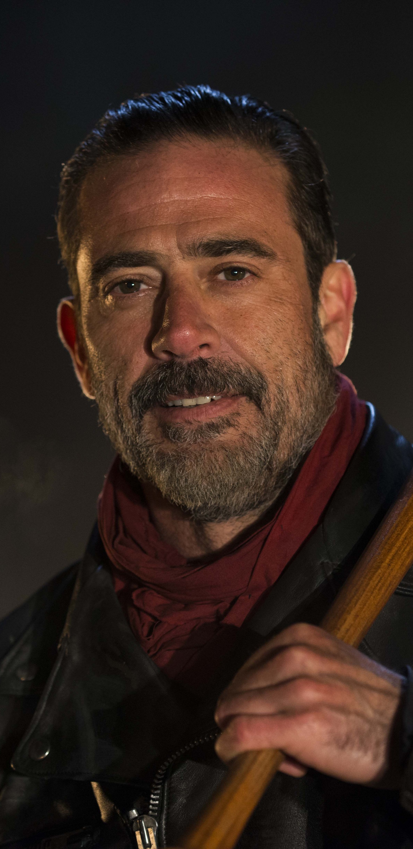 Обои Джеффри Дин Морган, Ходячие мертвецы, Ниган, Ходячие Мертвецы - 6 Сезон, музыка в разрешении 1440x2960