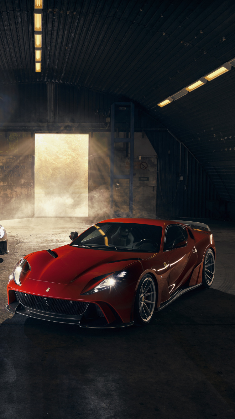 Обои авто, Ferrari, группы novitec, тюнинг автомобилей, суперкар в разрешении 750x1334