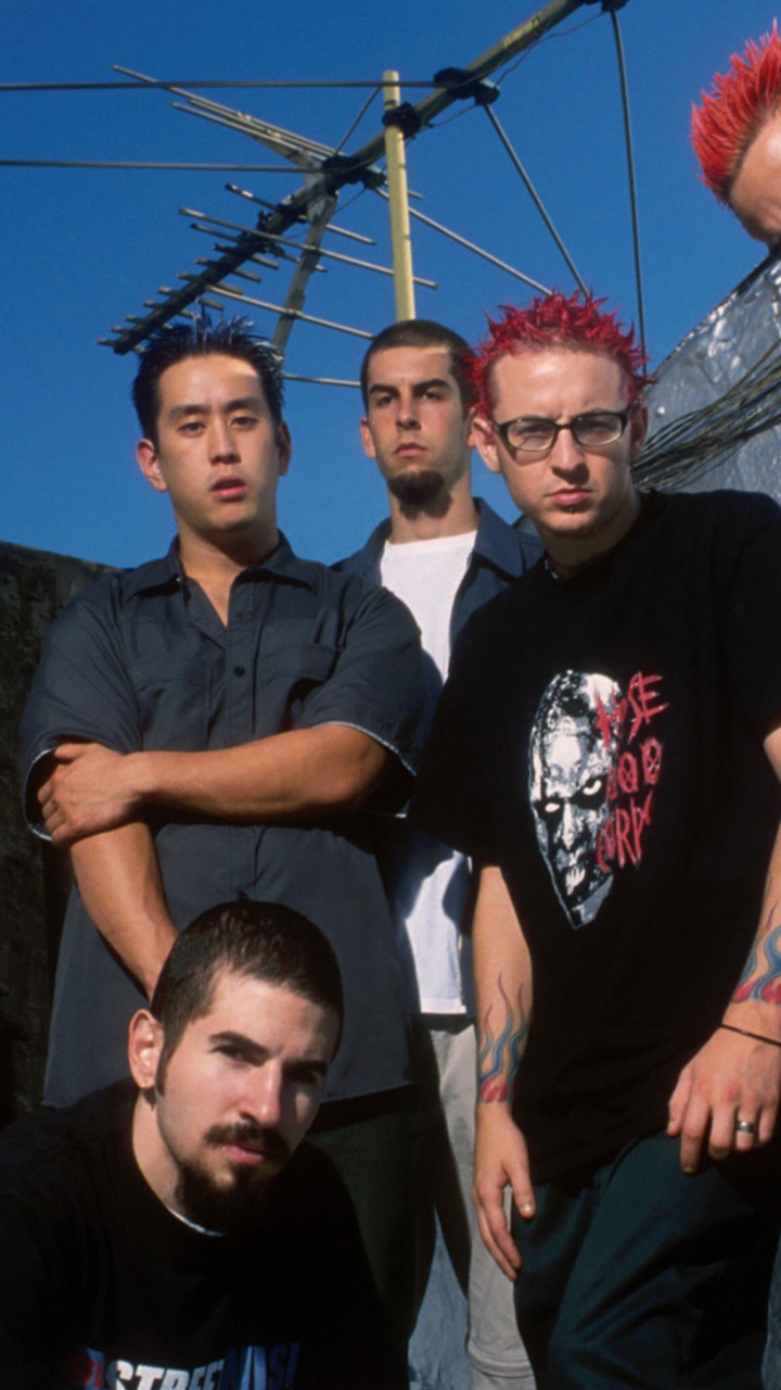 Обои Честер Беннингтон, Майк Шинода, Линкин Парк, забава, волосы на лице в разрешении 720x1280