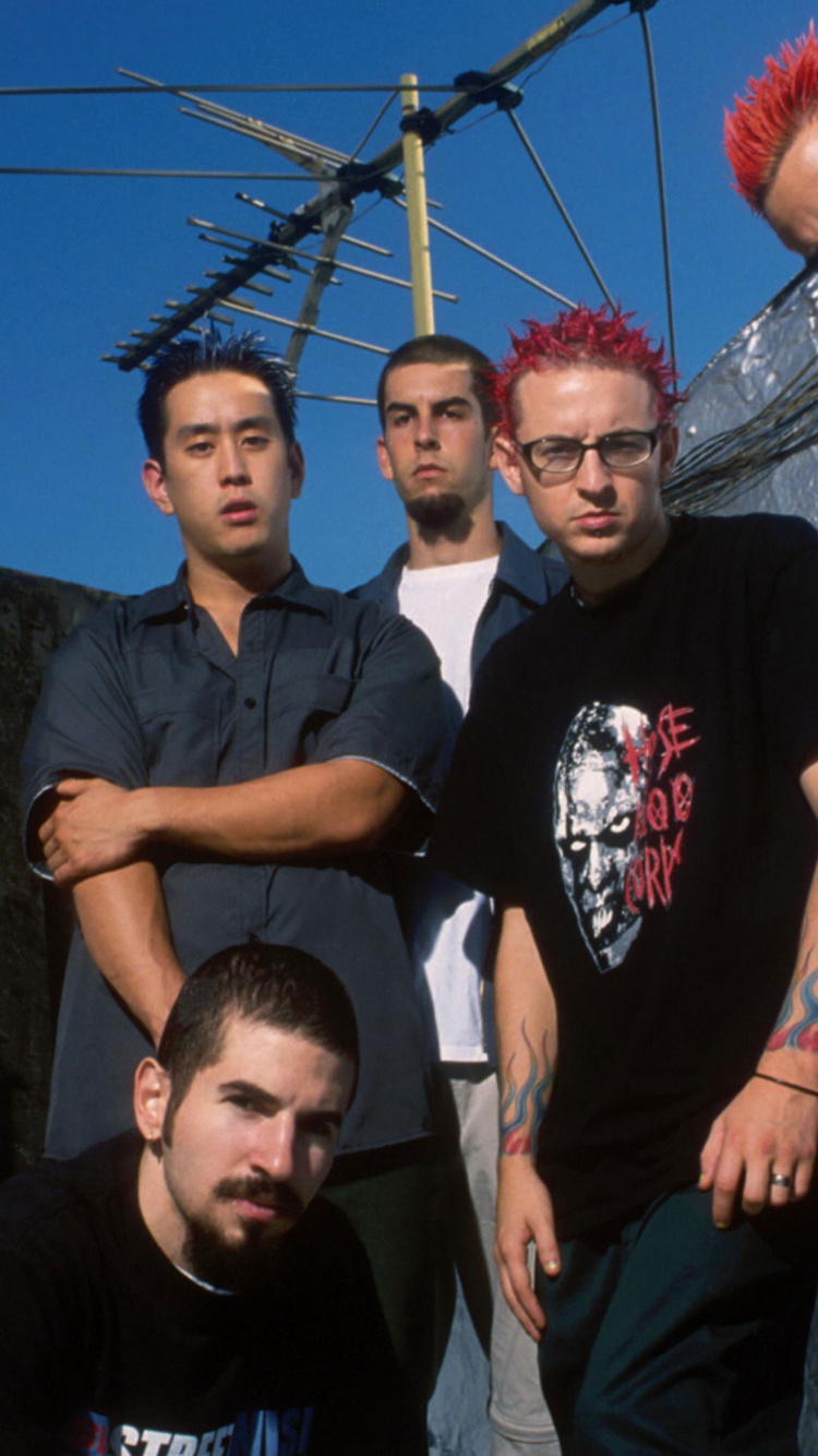 Обои Честер Беннингтон, Майк Шинода, Линкин Парк, забава, волосы на лице в разрешении 750x1334