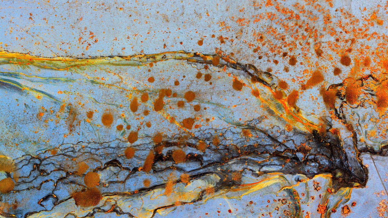 Обои живопись, цвет, арт, ржавчина, дерево в разрешении 1280x720