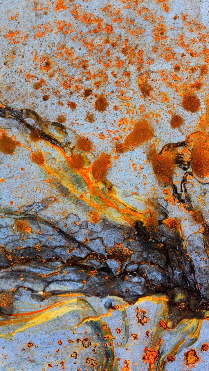 Обои живопись, цвет, арт, ржавчина, дерево в разрешении 720x1280