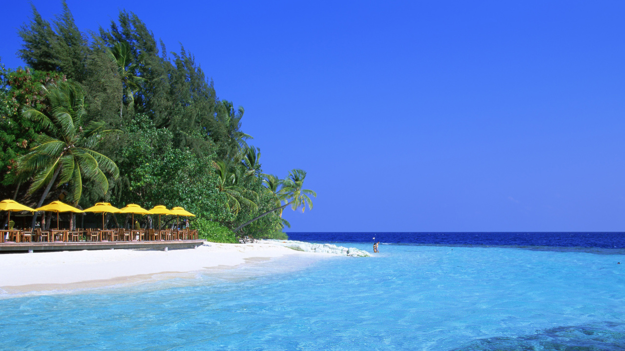 Обои пляж, море, тропическая зона, Карибский бассейн, океан в разрешении 1280x720