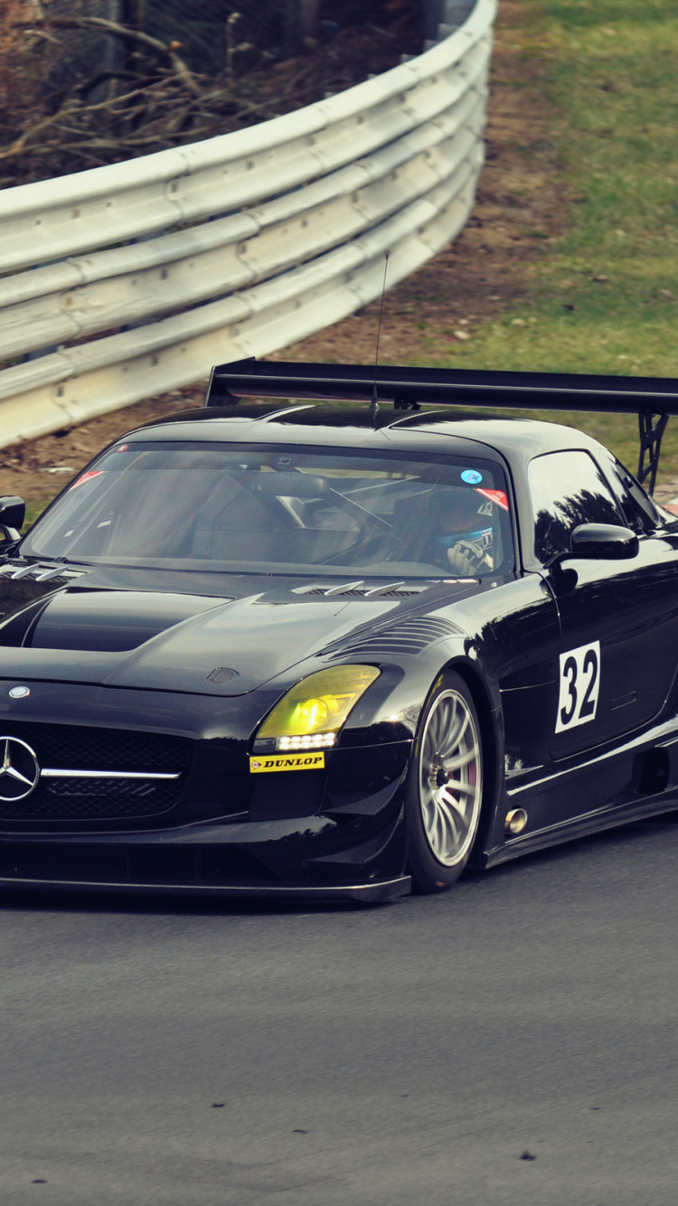 Обои спорткар, авто, спортивный гоночный автомобиль, mercedes benz, mercedes benz sls amg в разрешении 750x1334