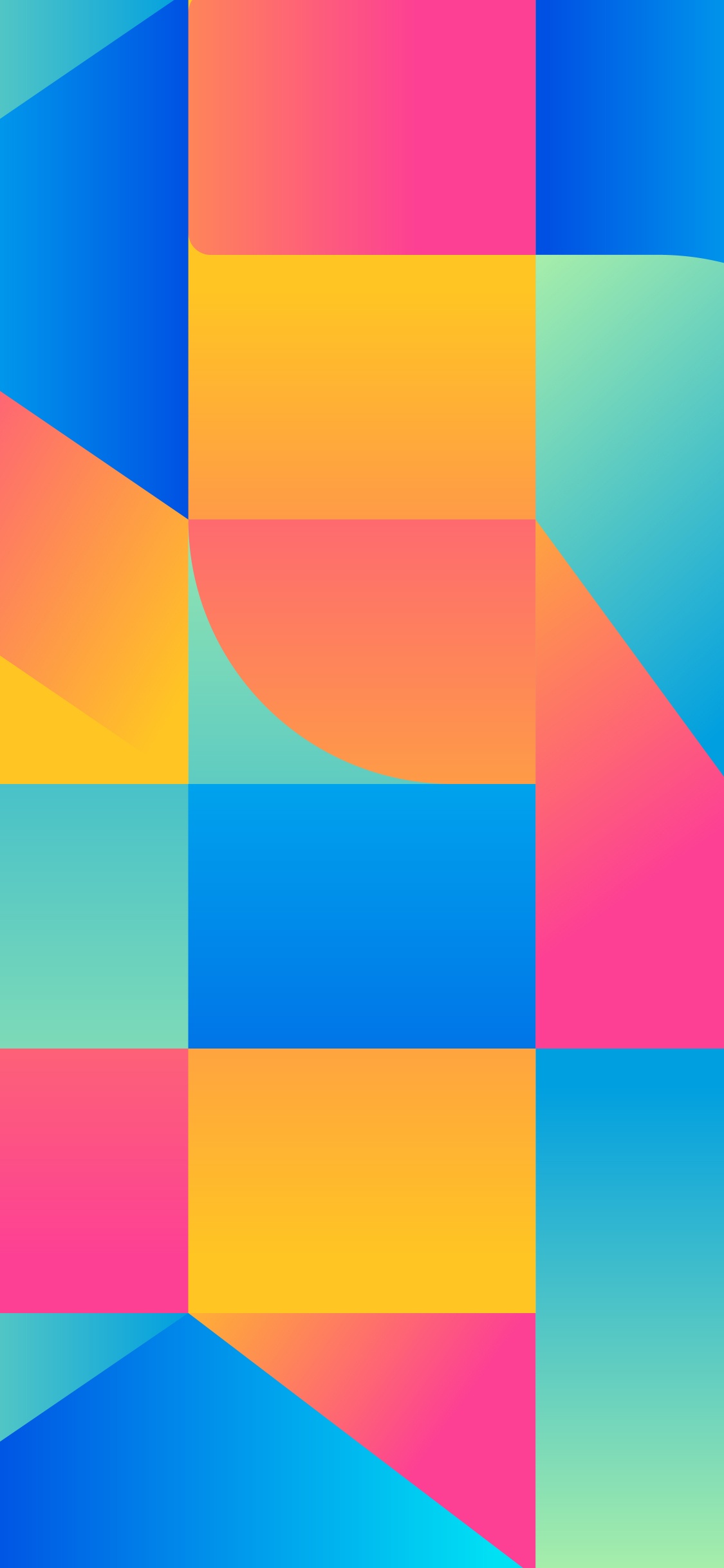 Обои визуальное искусство, графический дизайн, красочность, лазурный, прямоугольник в разрешении 1125x2436