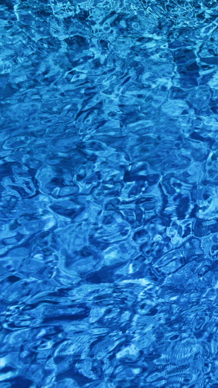 Обои вода, синий, Аква, бирюза, лазурный в разрешении 750x1334