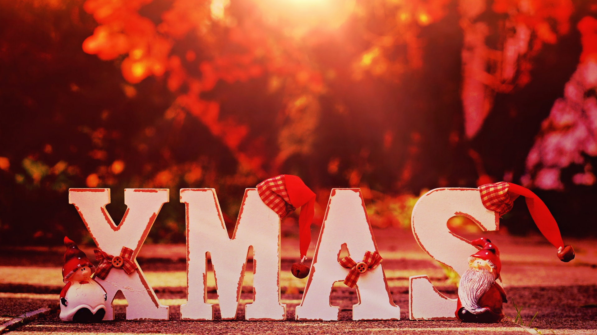 Обои Рождественский день, красный цвет, тепло, событие, счастье в разрешении 1920x1080