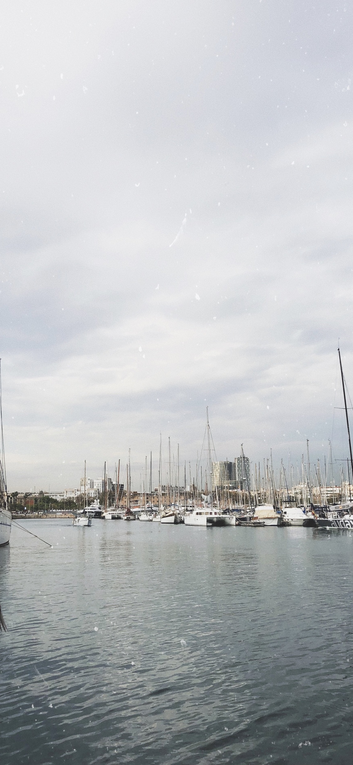 Обои Марина, мореплавание, мачта, лодка, парусная шлюпка в разрешении 1125x2436