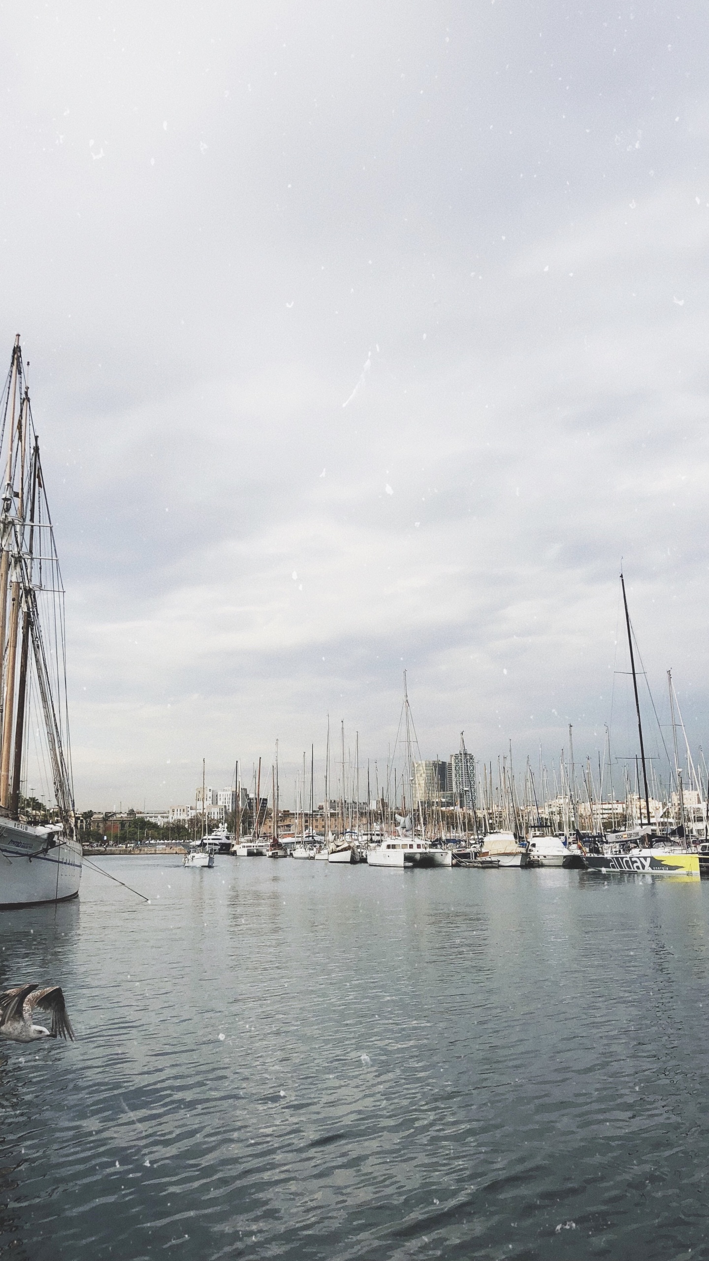 Обои Марина, мореплавание, мачта, лодка, парусная шлюпка в разрешении 1440x2560