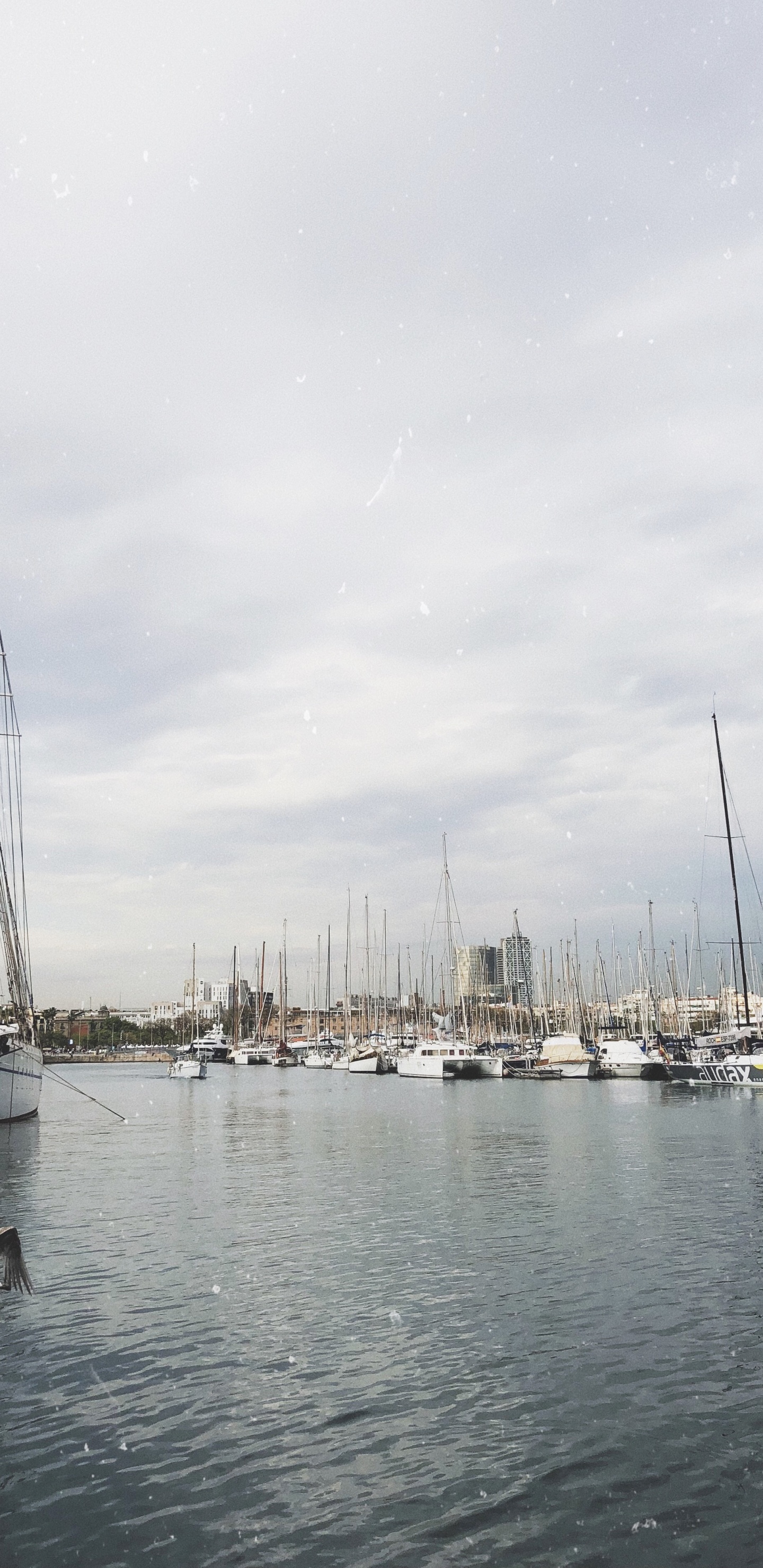 Обои Марина, мореплавание, мачта, лодка, парусная шлюпка в разрешении 1440x2960