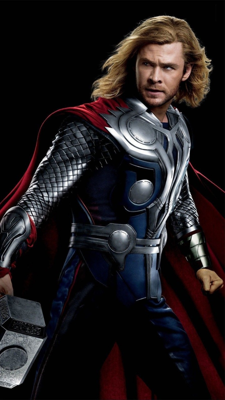 Обои ТОР, супергерой, фигурка, темнота, вымышленный персонаж в разрешении 720x1280