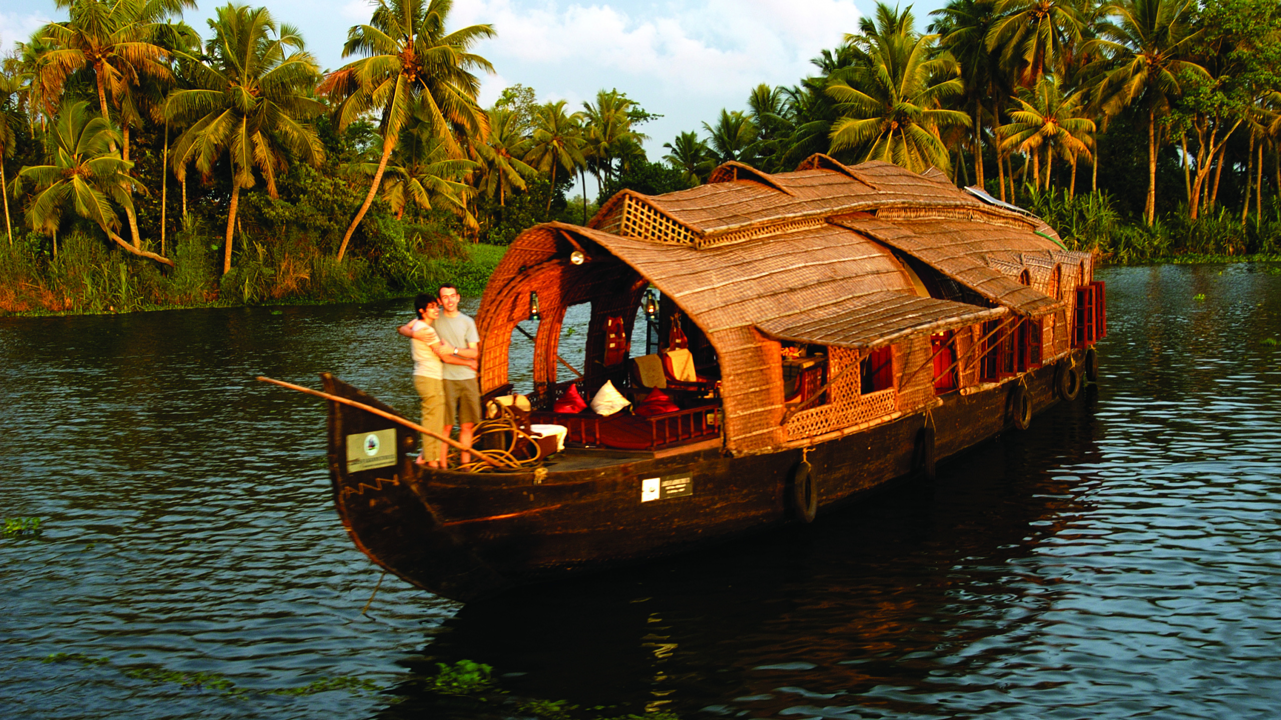 Обои Заводям Кералы, Туризм в Керале, путешествие, достопримечательность, перевозка воды в разрешении 2560x1440