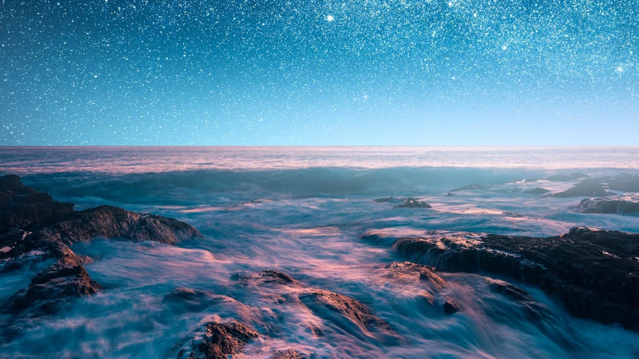 Обои рисование, вода, атмосфера, гидроресурсы, природный ландшафт в разрешении 1280x720