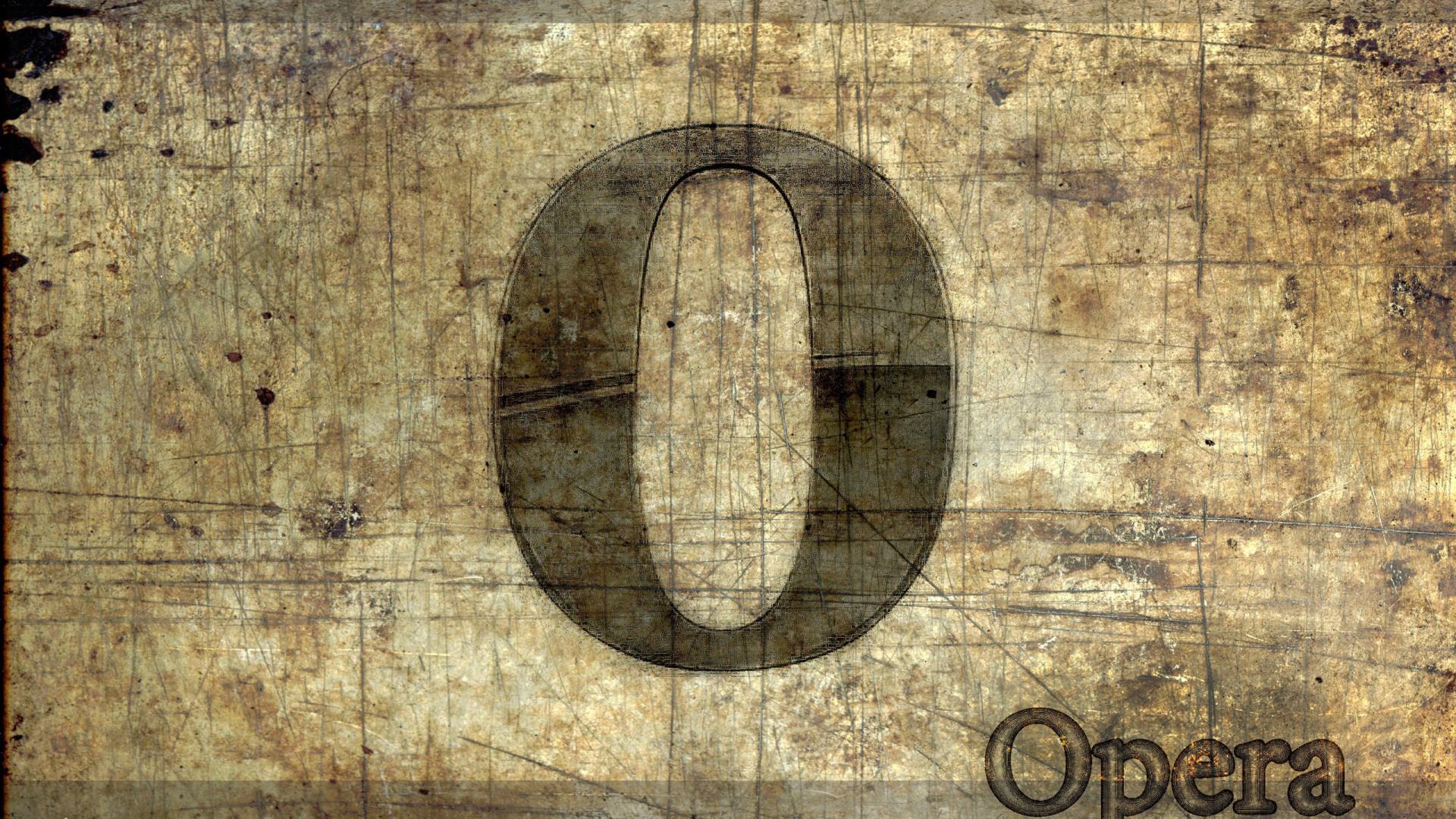 Обои Опера, браузер, лого, арка, текстура в разрешении 1920x1080