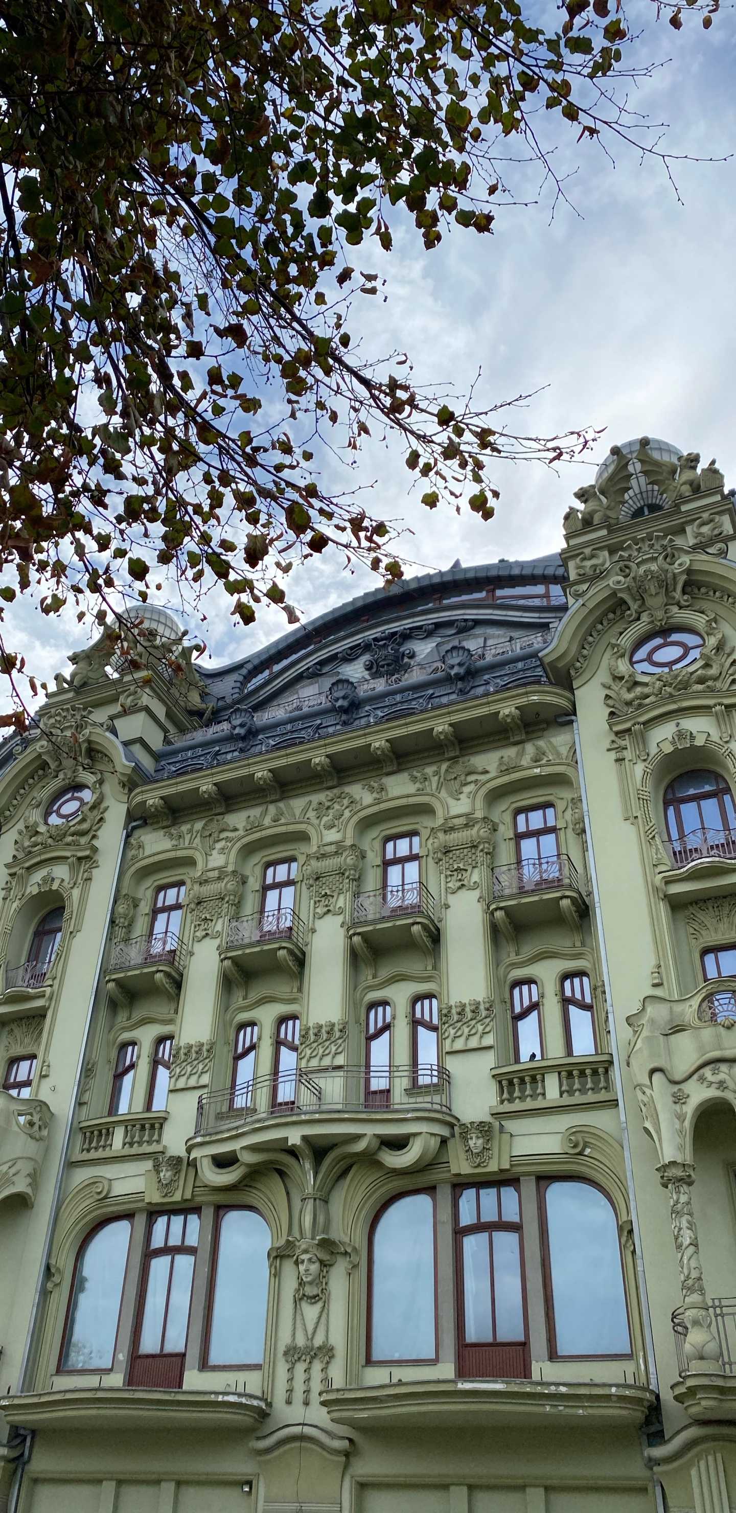 Обои ориентир, классическая архитектура, окно, архитектура, фасад в разрешении 1440x2960