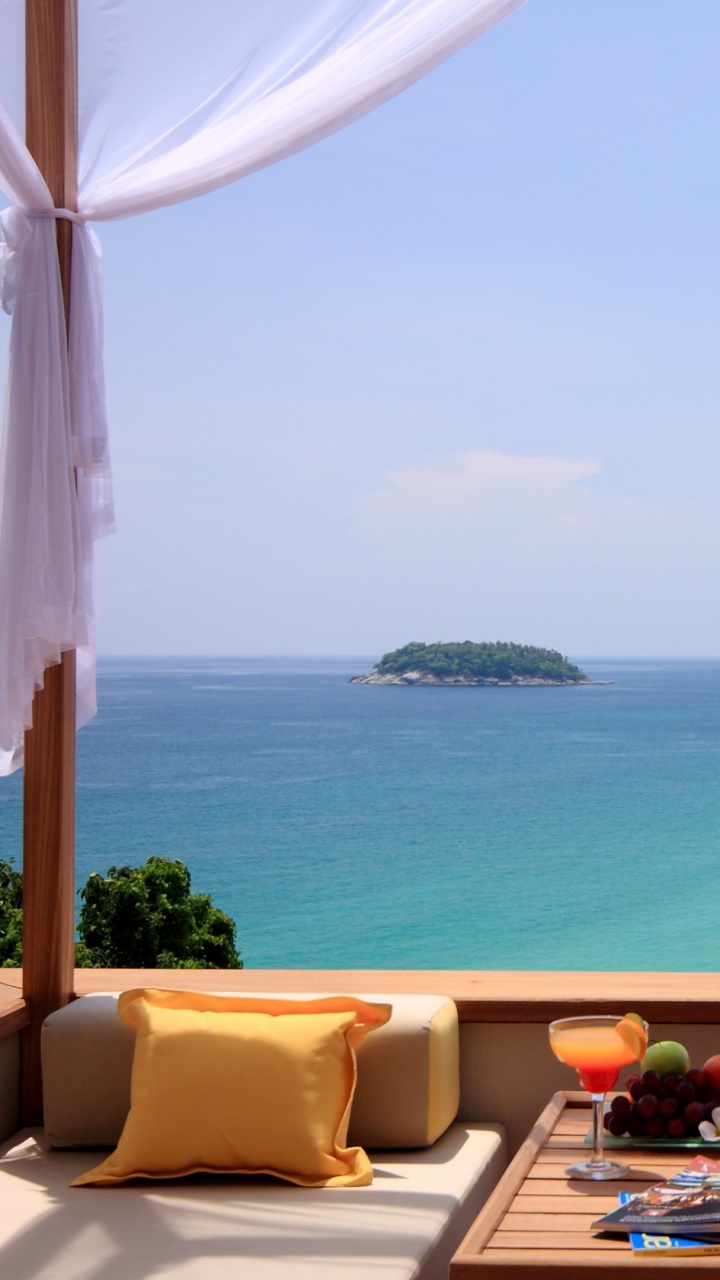 Обои прибежище, отпуск, море, Карибский бассейн, небо в разрешении 720x1280