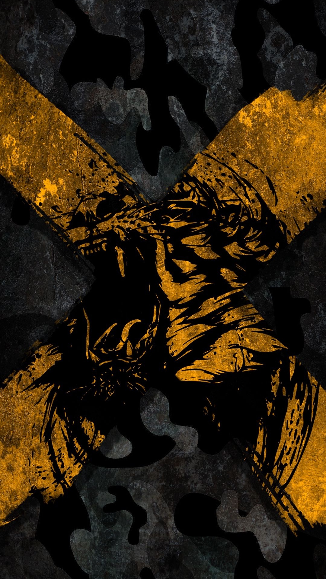 Обои рок, желтый, арт, визуальное искусство, живопись в разрешении 1080x1920