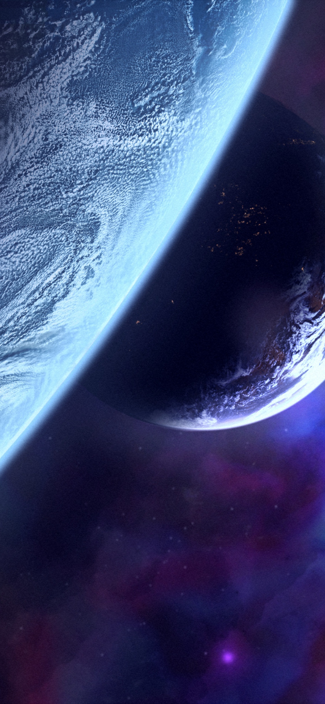 Обои атмосфера, космическое пространство, астрономический объект, космос, мир в разрешении 1125x2436