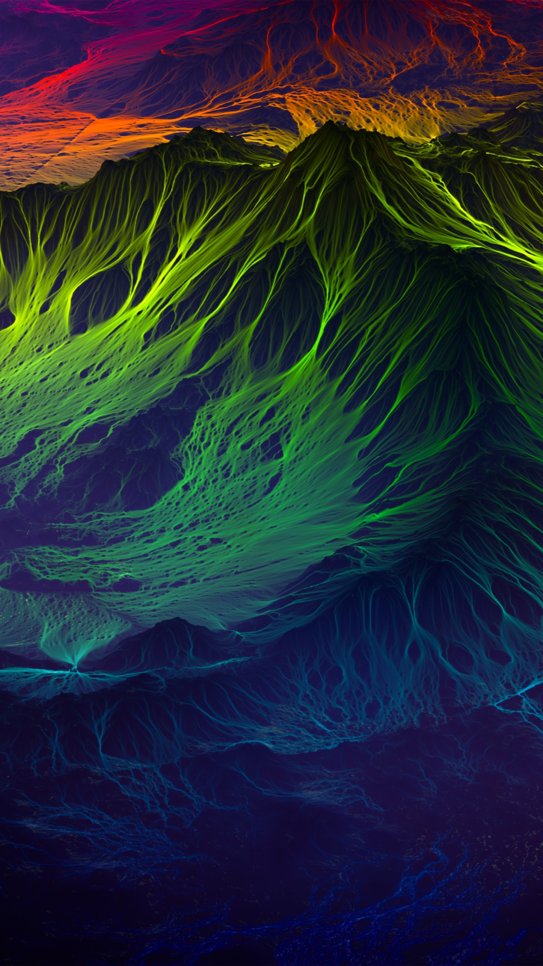 Обои Razer Phone, Razer, Razer Phone 2, ios, красочность в разрешении 1080x1920