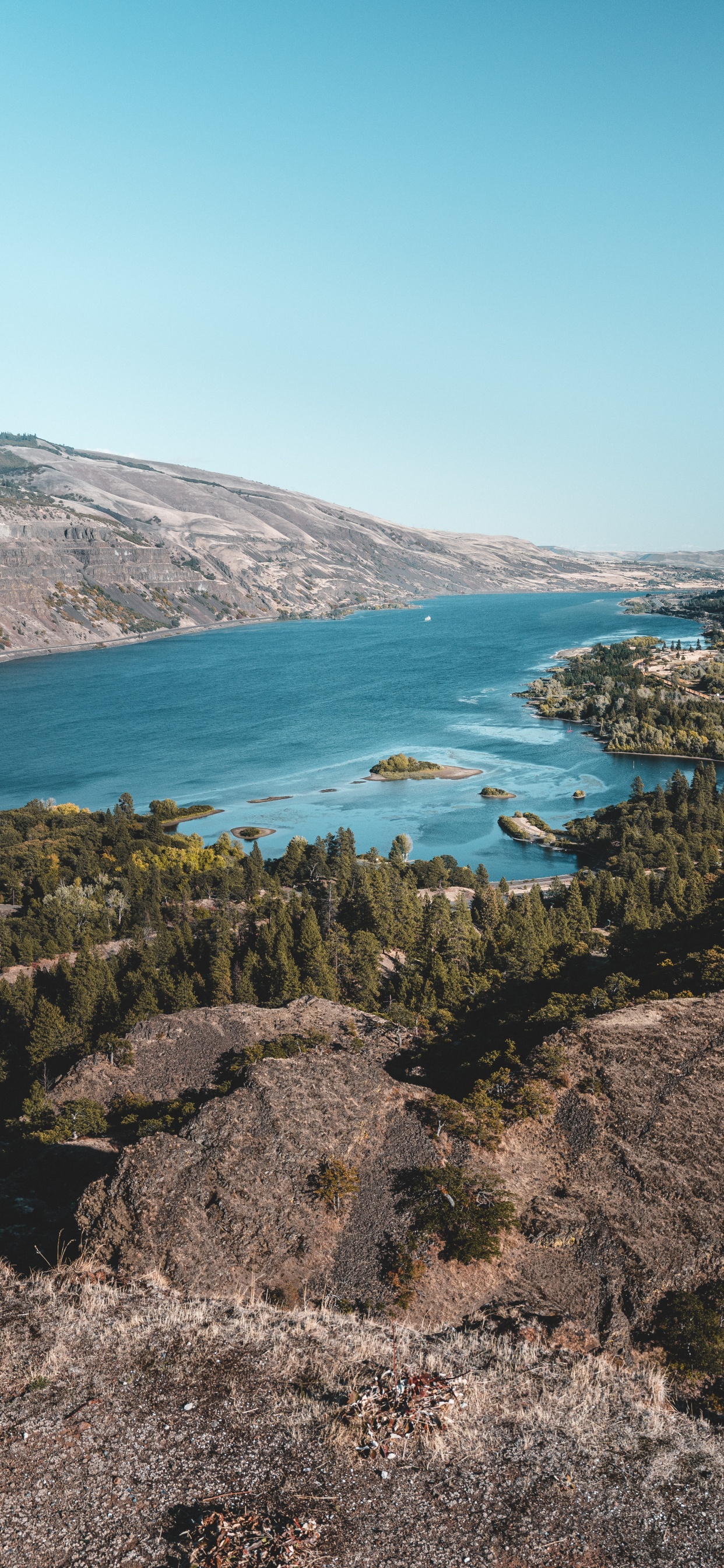 Обои прибрежные и океанические рельефы, водоем, залив, берег, море в разрешении 1242x2688