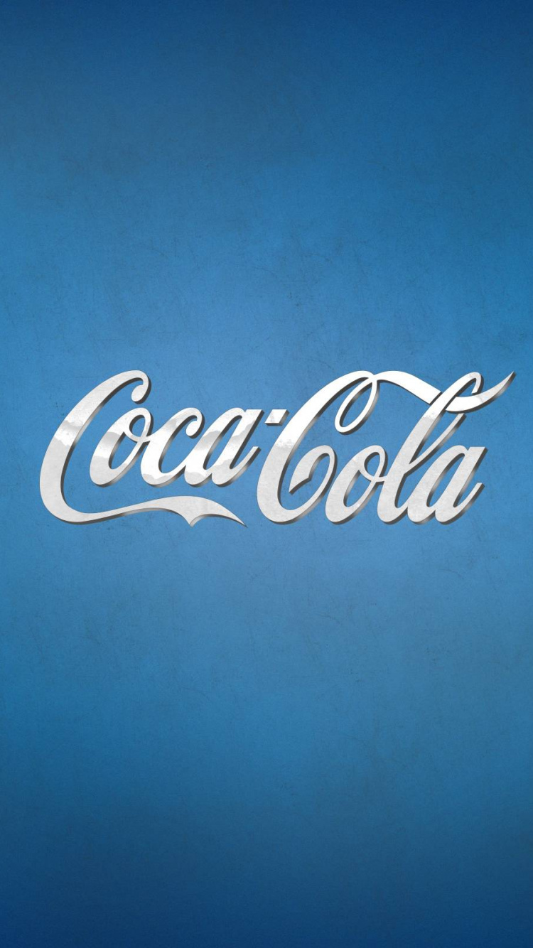 Обои лого, синий, текст, марка, кола в разрешении 750x1334