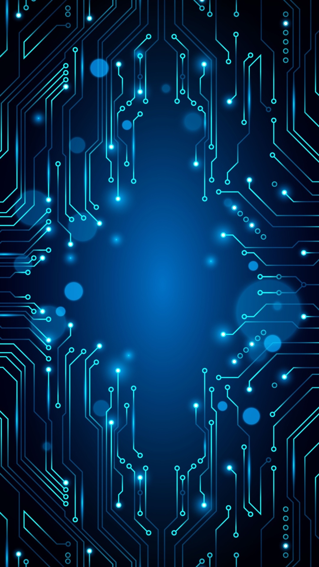 Обои синий, свет, лазурный, арт, линия в разрешении 1080x1920