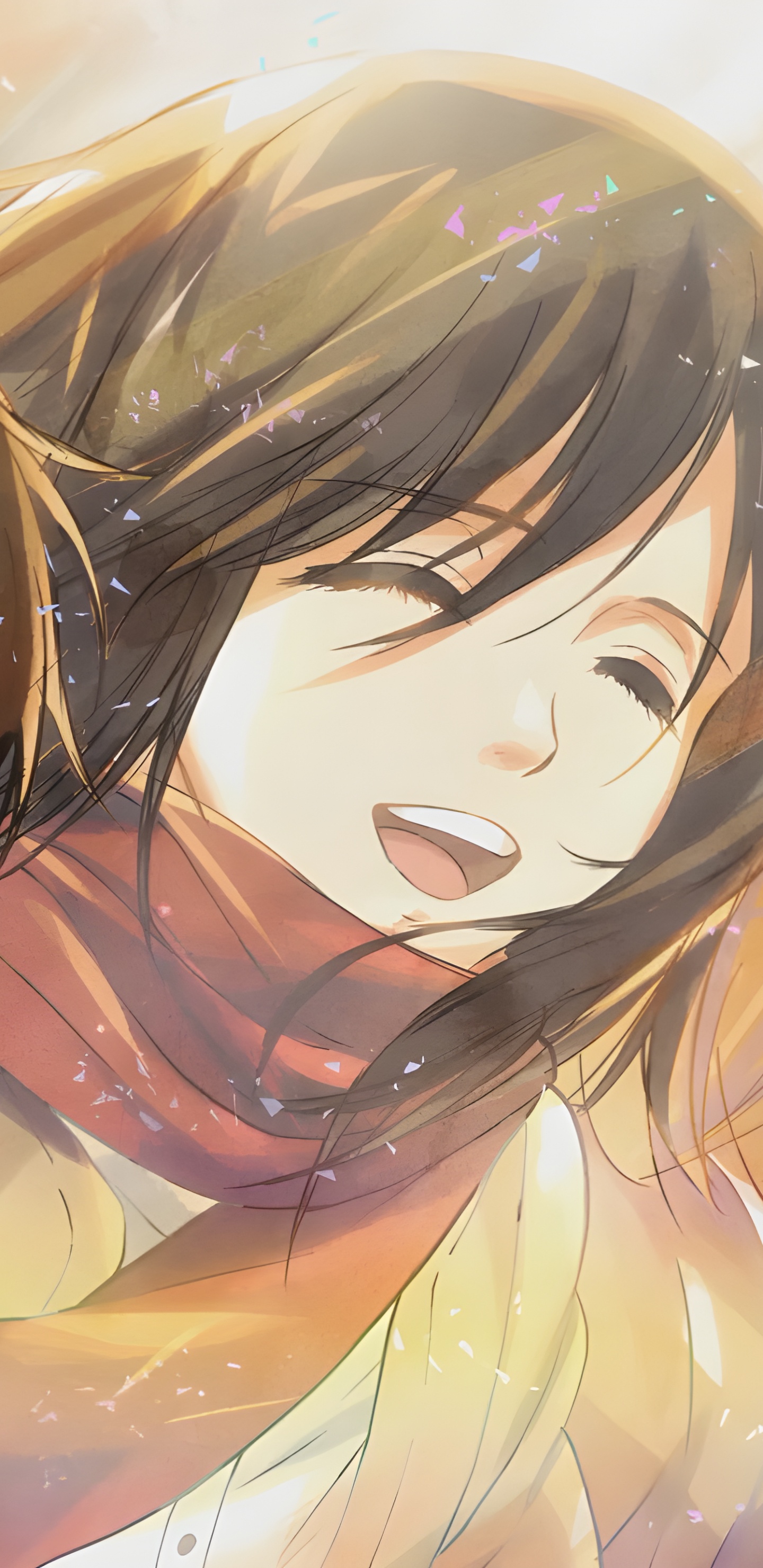 Обои эрен йегер, Микаса Акерман, Армин Арлерт, Леви Аккерман, мультик в разрешении 1440x2960