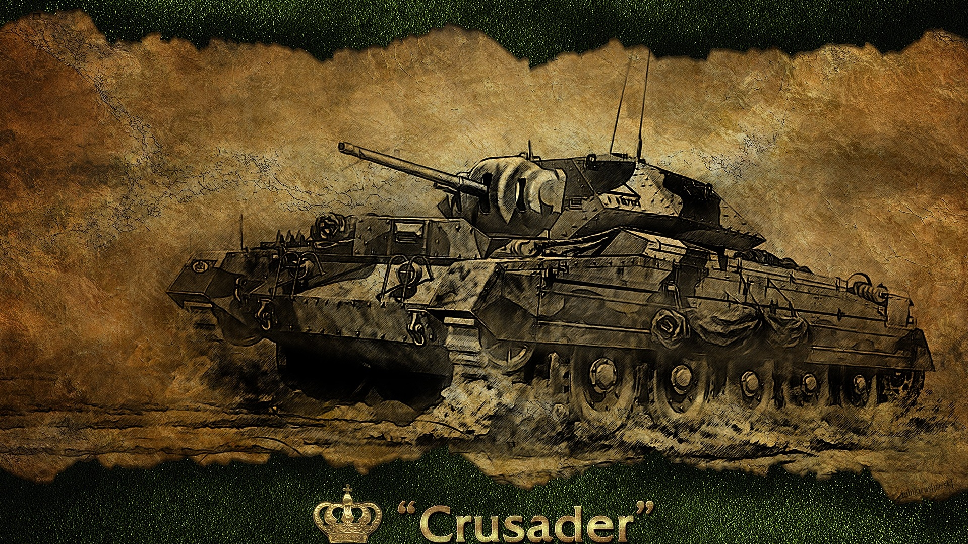 Обои танк Crusader, world of tanks, бак, Черчилль танк, самоходная артиллерия в разрешении 1920x1080