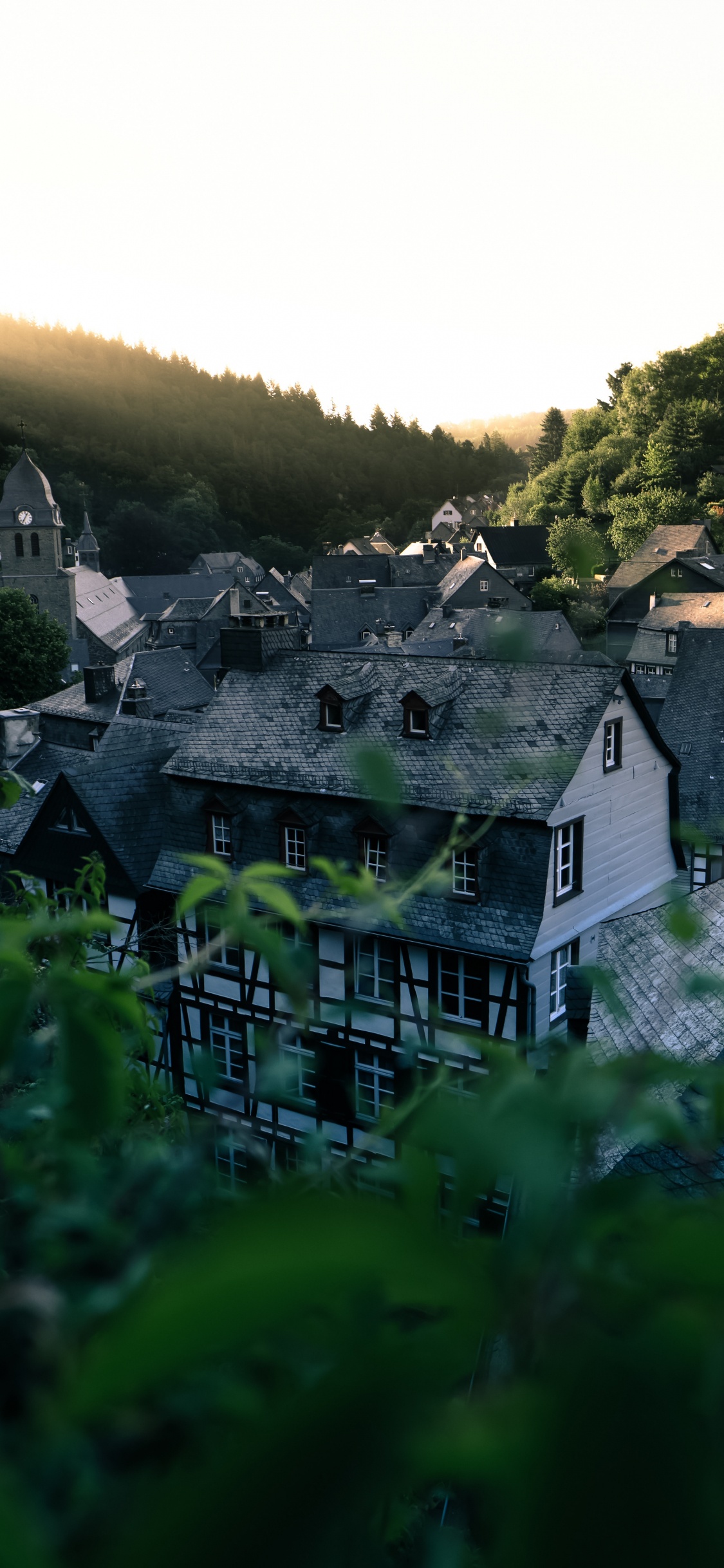 Обои природа, растительность, зеленый, горная деревня, Хаус в разрешении 1125x2436