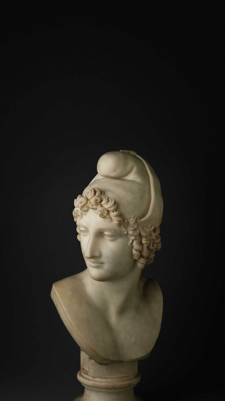 Обои бюст парижа, ваза, арт, резьба по камню, керамический материал в разрешении 750x1334