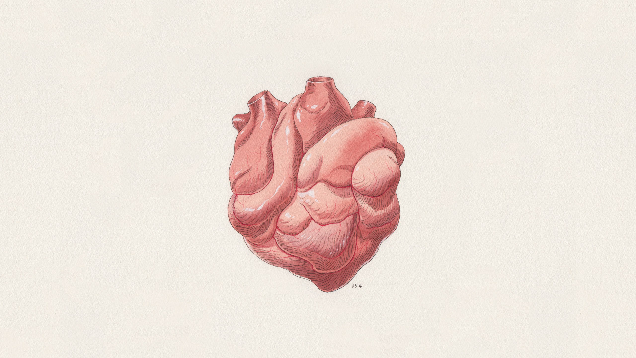 Обои цифровое искусство, сердце, фон в разрешении 1280x720