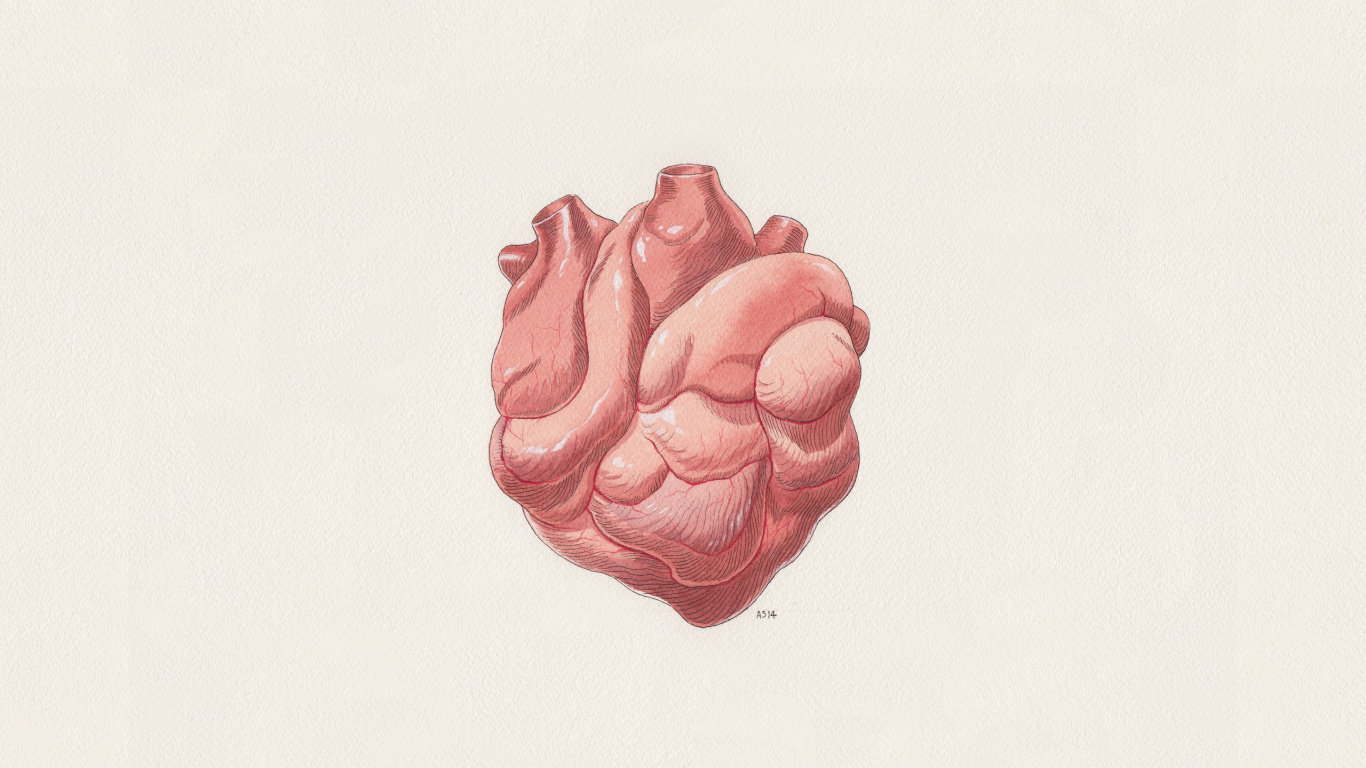 Обои цифровое искусство, сердце, фон в разрешении 1366x768