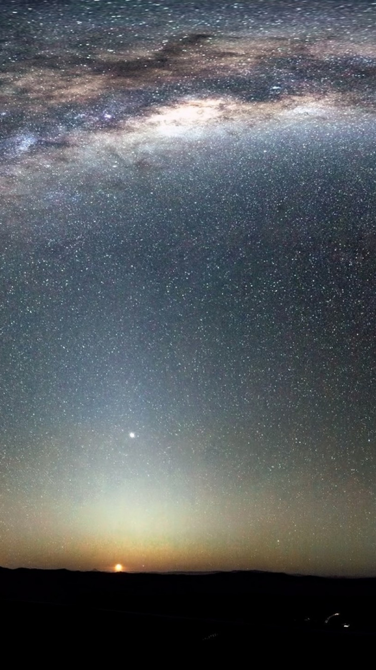 Обои Млечный Путь, Галактика, звезда, атмосфера, астрономический объект в разрешении 750x1334