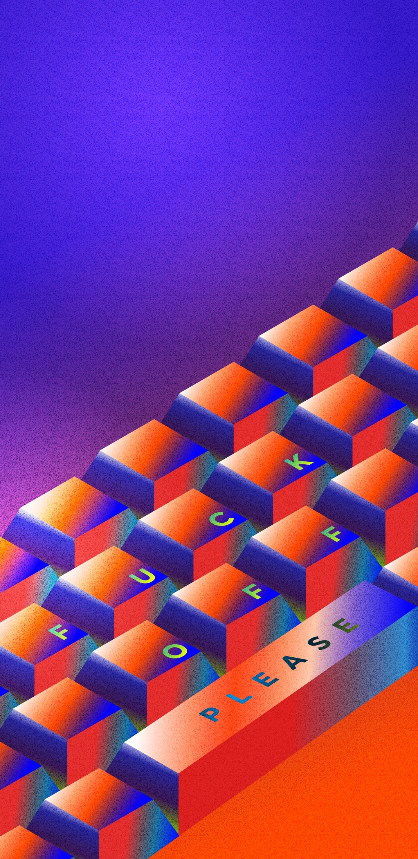 Обои Оранжевый цвет, угол, красочность, прямоугольник, линия в разрешении 1440x2960