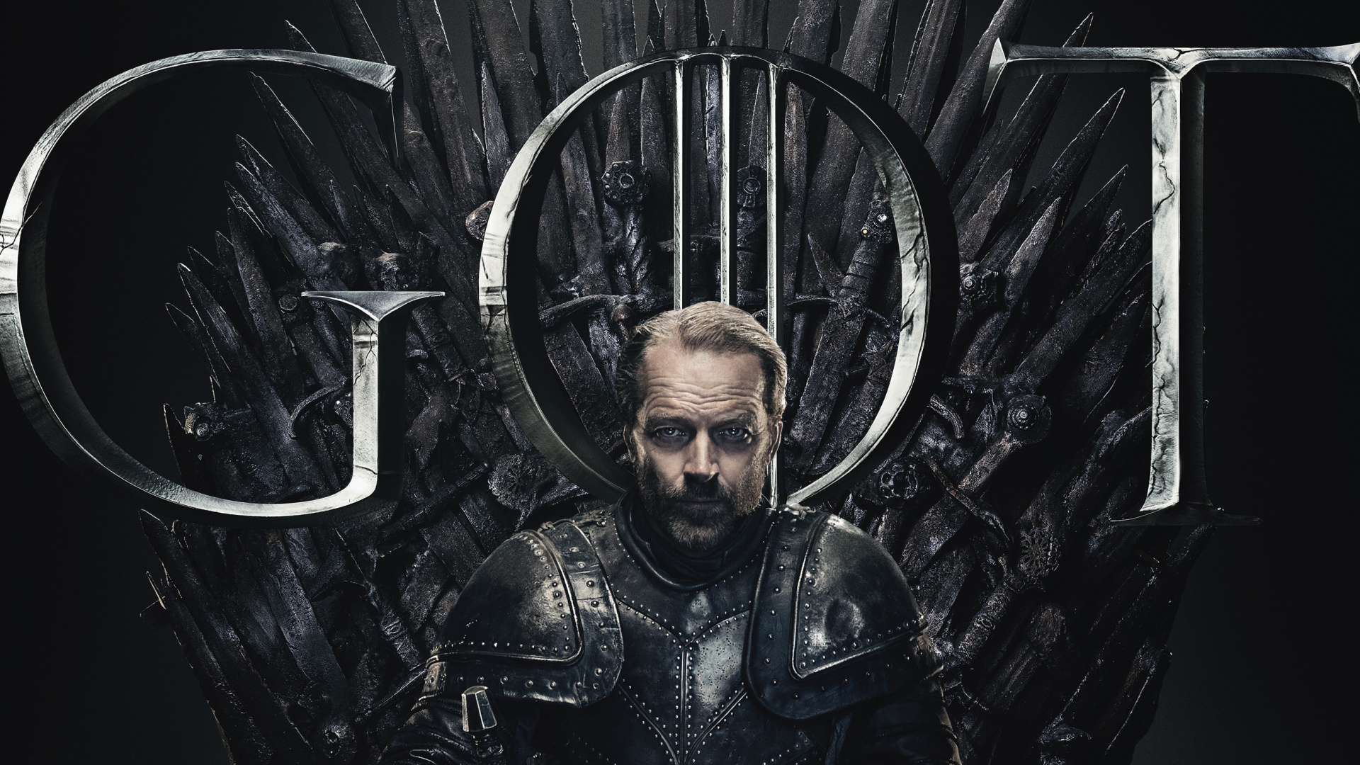 Обои Джорах Мормонт, Игра престолов, Джон Сноу, Игра Престолов - 8 сезон, черный в разрешении 1920x1080