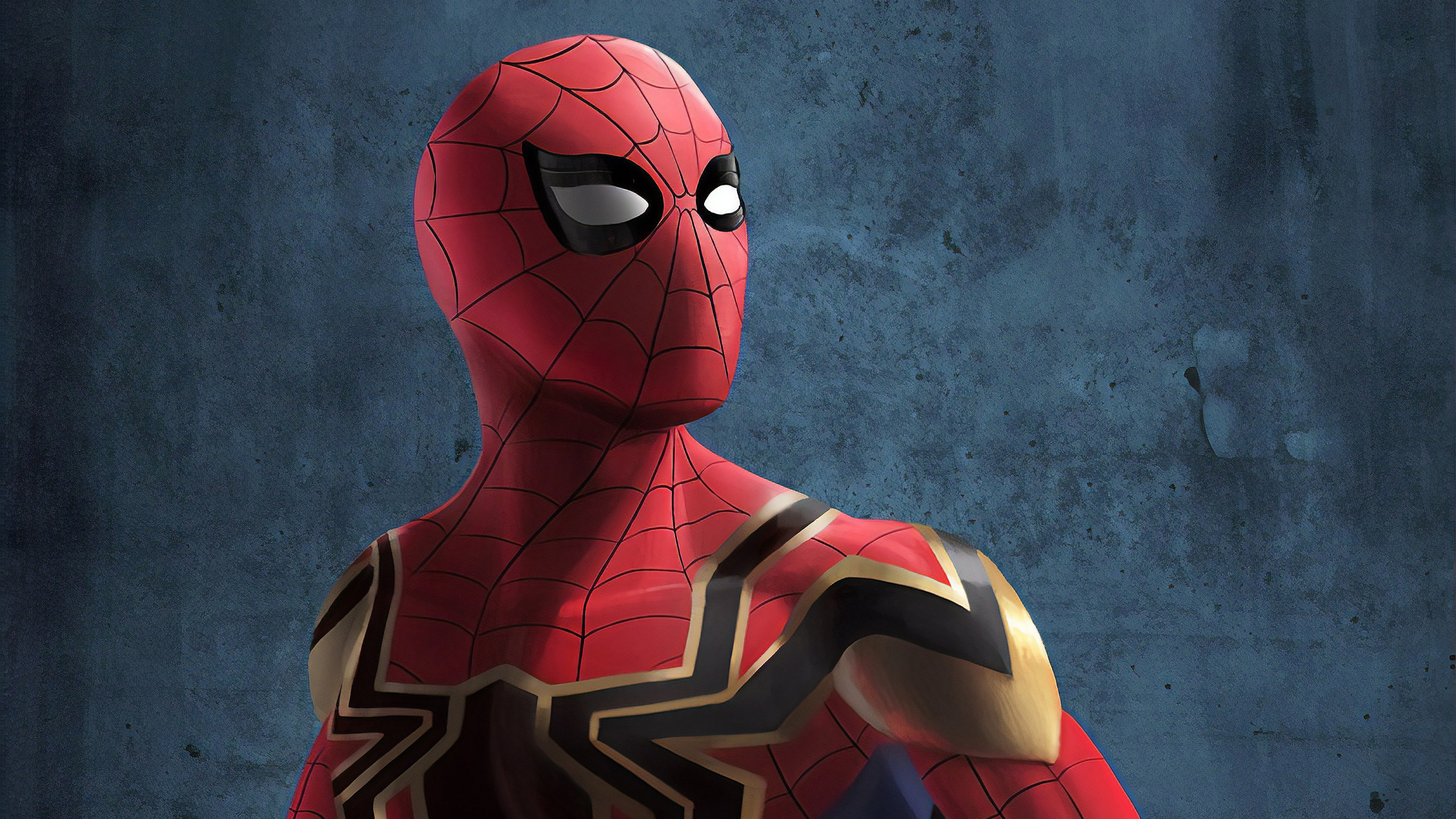 Обои человек-паук, Человек-паук Возвращение домой, Железный Паук, супергерой, арт в разрешении 2560x1440