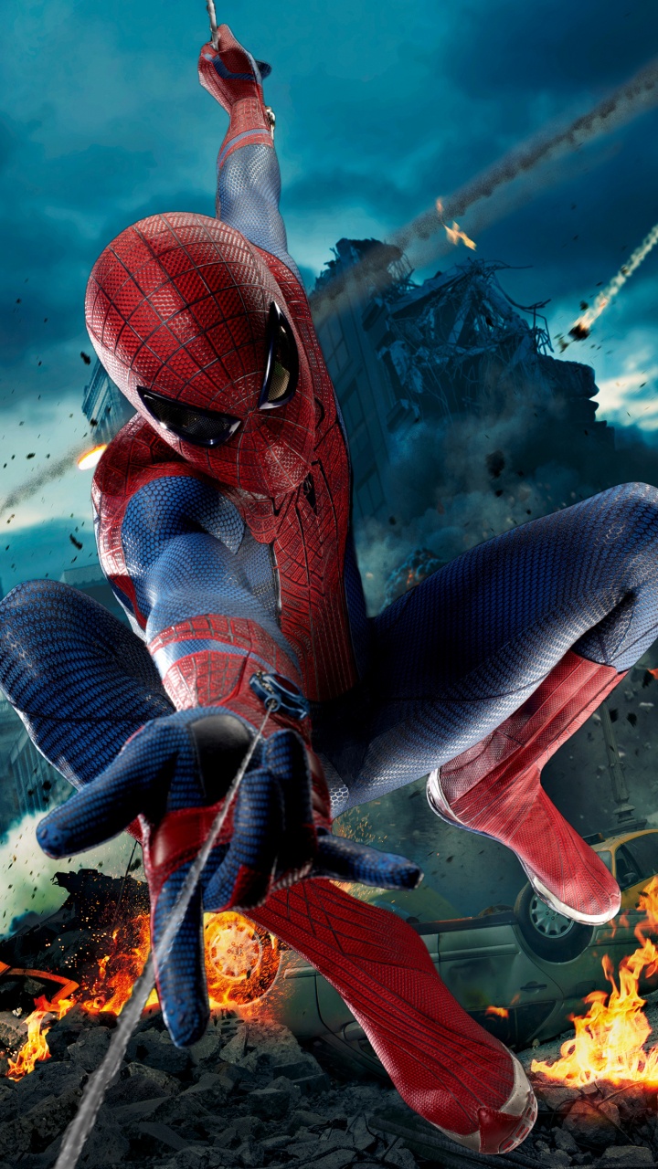 Обои человек-паук, Железный человек, Черная Вдова, компьютерная игра, Капитан Америка Гражданская Война в разрешении 720x1280