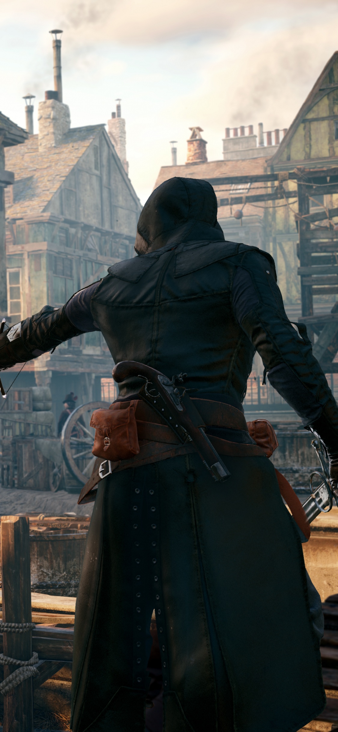 Обои assassins creed unity, Арно Дориан, ubisoft, открытый мир, компьютерная игра в разрешении 1125x2436