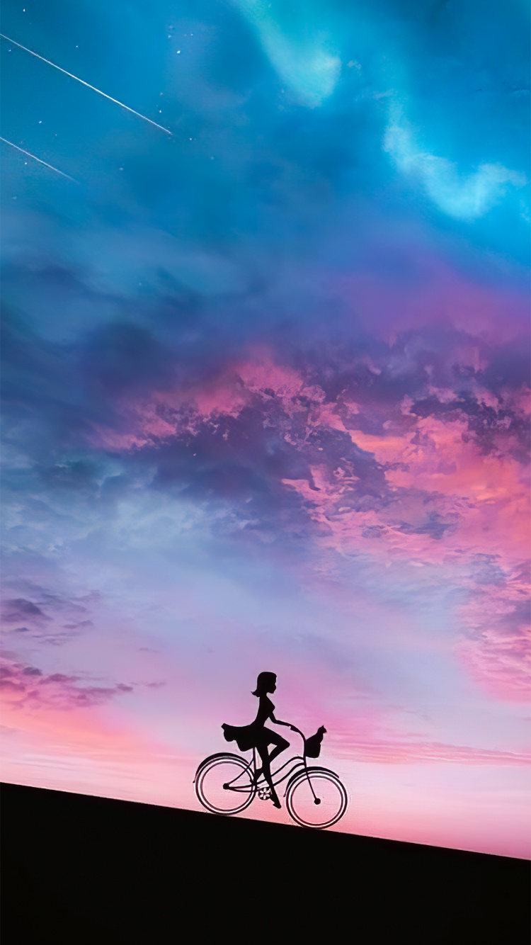 Обои гибридный велосипед, шина, колесо, легковые автомобили, Велоспорт в разрешении 750x1334