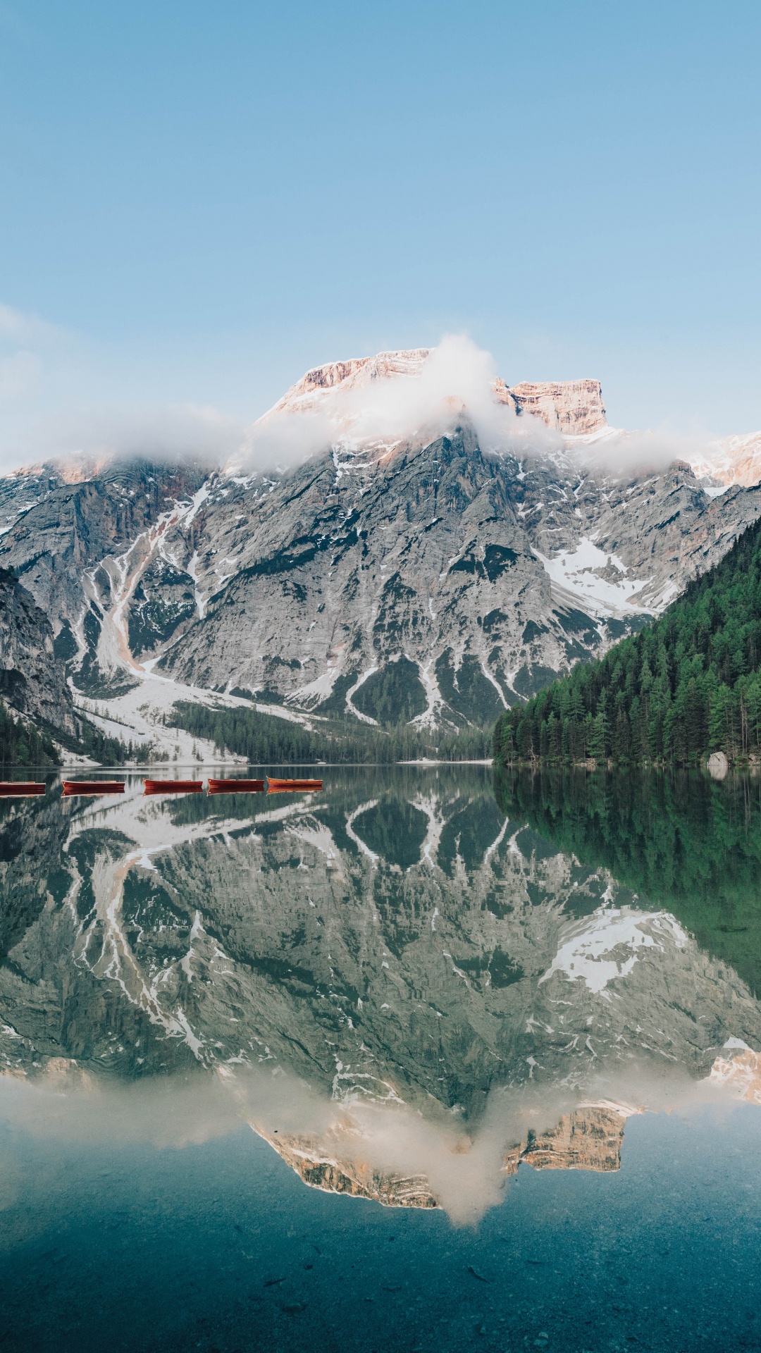 Обои горный рельеф, пейзажи гор, нагорье, водоем, озеро в разрешении 1080x1920