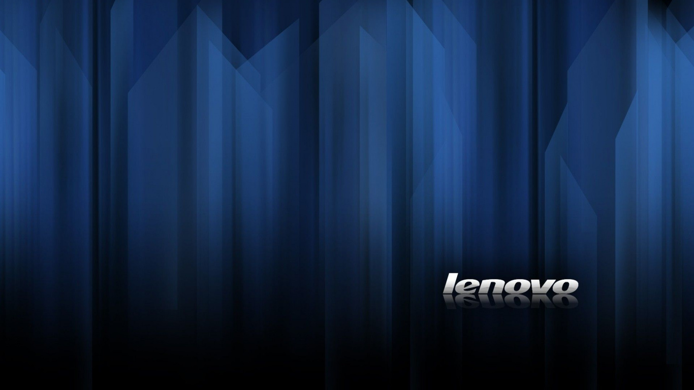 Обои Lenovo, синий, электрик, темнота, занавес в разрешении 1366x768