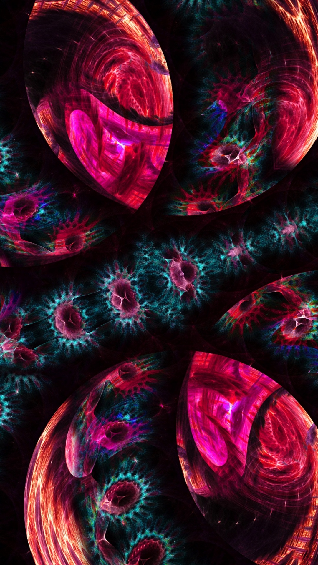 Обои художественная краска, пурпур, розовый, арт, красный цвет в разрешении 1080x1920