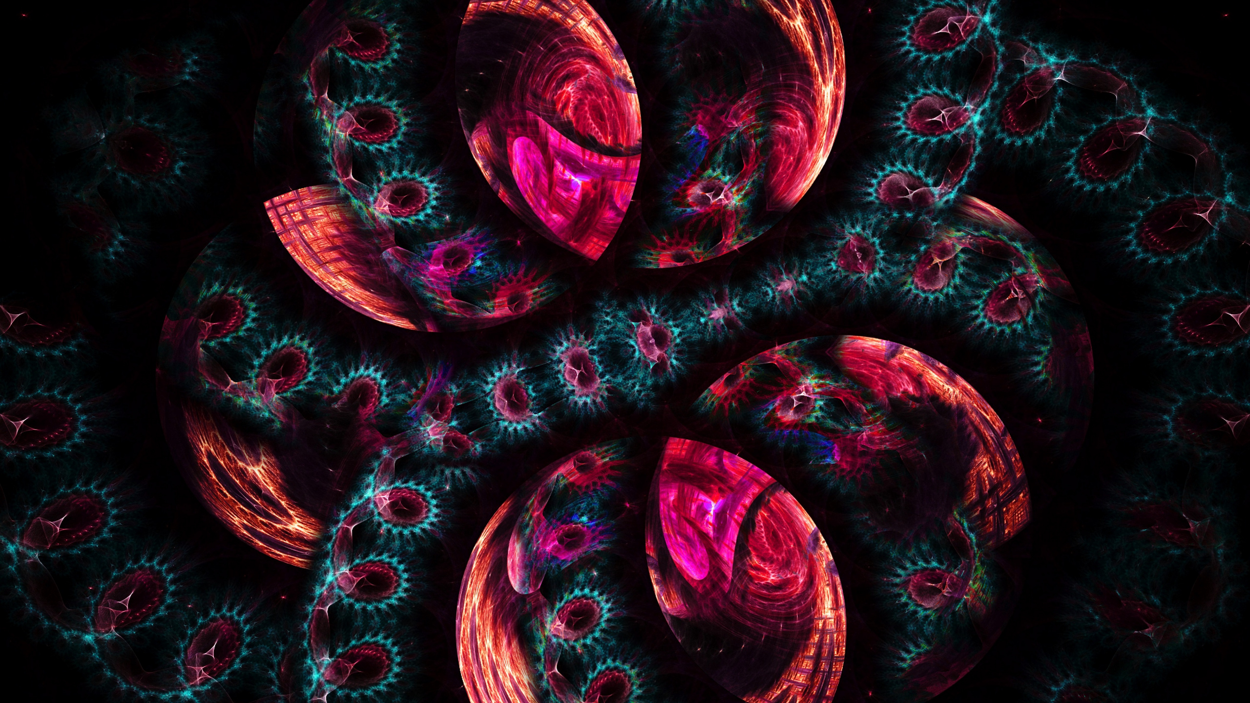 Обои художественная краска, пурпур, розовый, арт, красный цвет в разрешении 2560x1440